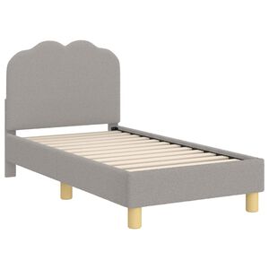 vidaXL Estructura de cama para ni&ntilde;os peque&ntilde;os con cabecera Gris Claro