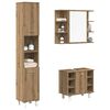 vidaXL Juego de muebles ba&ntilde;o 3 piezas madera ingenier&iacute;a roble artisan