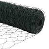 vidaXL Cerca Hexagonal Verde 0,4 x 10 m PVC
