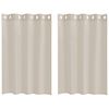vidaXL Cortina de Voil&eacute; 2 uds. Arena 140 x 140 cm Poli&eacute;ster