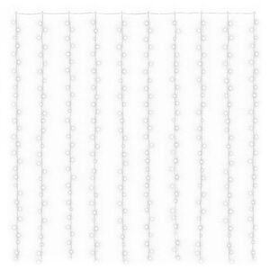 vidaXL Cortina de luces LED 300 LED blanco fr&iacute;o 8 funciones 3x3 m