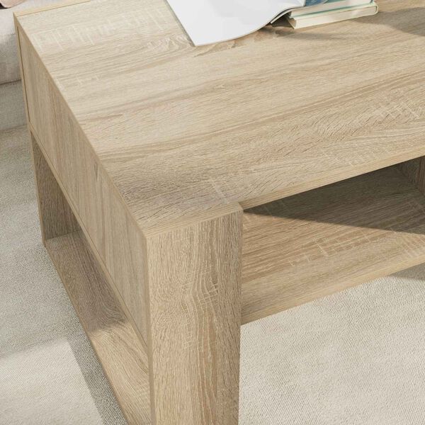vidaXL Mesa de Caf&eacute; Roble Sonoma 92 x 53 x 45 cm Madera de ingenier&iacute;a