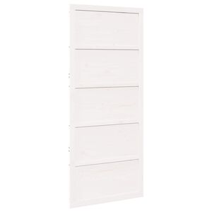 vidaXL Puerta Corrediza Blanco 90 x 2,5 x 208 cm Madera de Pino Maciza