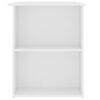 vidaXL Escritorio de madera contrachapada blanco 110x60x73 cm