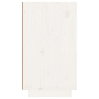 vidaXL Botellero madera maciza de pino blanco 23x34x61 cm