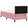 vidaXL Cama tipo Box Spring con colch&oacute;n Rosa 80 x 200 cm Terciopelo