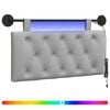 vidaXL Cabecero colgante Gris Nube Tela