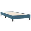 vidaXL Cama box spring con colch&oacute;n terciopelo azul oscuro 100x220 cm
