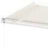 vidaXL Toldo de pie autom&aacute;tico crema 600x350 cm