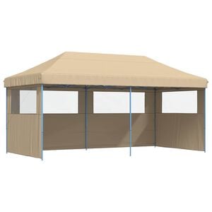 vidaXL Carpa de Fiesta 292 x 580 x 315 cm Beige Tela Oxford