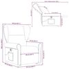 vidaXL Sill&oacute;n masaje el&eacute;ctrico reclinable elevable tela marr&oacute;n oscuro