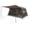 vidaXL Tienda Familiar 10 persona Marr&oacute;n Gris Poli&eacute;ster y Acero