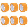 vidaXL Cintas de Enmascarar para Pintores 6 uds. Amarillo 50mm x 50m