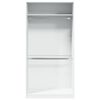 vidaXL Armario de madera contrachapada blanco 100x50x200 cm