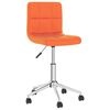vidaXL Sillas de comedor giratorias 2 uds cuero sint&eacute;tico naranja