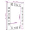 vidaXL Espejo de ba&ntilde;o Natural 50 x 70 x 3 cm Madera de mango maciza