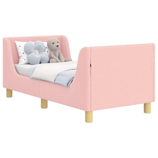 vidaXL Estructura de cama para ni&ntilde;os peque&ntilde;os con cabecera Rosa