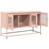 vidaXL Mueble para TV acero laminado en fr&iacute;o rosa 100,5x39x60,5 cm