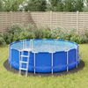 vidaXL Tapiz de suelo piscina geotextil de poli&eacute;ster gris claro &Oslash;428cm