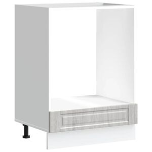 vidaXL Mueble de horno&nbsp;Porto gris sonoma madera reconstituida