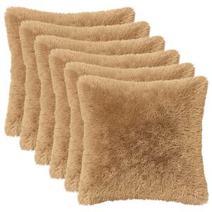 vidaXL Coj&iacute;n con almohada HEERLEN 12 uds. Gris topo Fleece PV