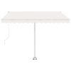 vidaXL Toldo de pie autom&aacute;tico crema 300x250 cm