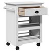 vidaXL Carrito de cocina BODO blanco 67,5x45x80 cm
