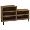 vidaXL Zapatero madera contrachapada roble ahumado 102x36x60 cm