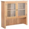 vidaXL Aparador de madera maciza de roble 110x33,5x105 cm