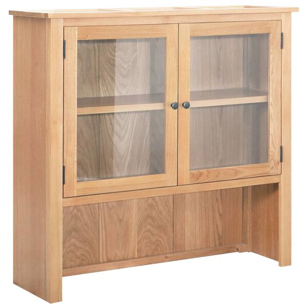 vidaXL Aparador de madera maciza de roble 110x33,5x105 cm