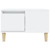 vidaXL Mesa de centro madera contrachapada blanco 55x55x36,5 cm