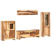 vidaXL Conjunto de unidad de TV con caj&oacute;n Marr&oacute;n Madera