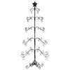 vidaXL &Aacute;rbol de Navidad para decoraci&oacute;n metal negro 150 cm