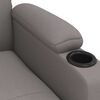 vidaXL Sill&oacute;n reclinable de tela gris taupe