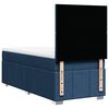 vidaXL Cama box spring con colch&oacute;n tela azul 90x190 cm