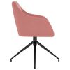 vidaXL Sillas de comedor 4 unidades terciopelo rosa