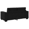 vidaXL Sofá Loveseat Terciopelo Negro 140 cm
