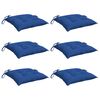 vidaXL Cojines de silla de jard&iacute;n 6 uds tela Oxford azul 40x40x7 cm