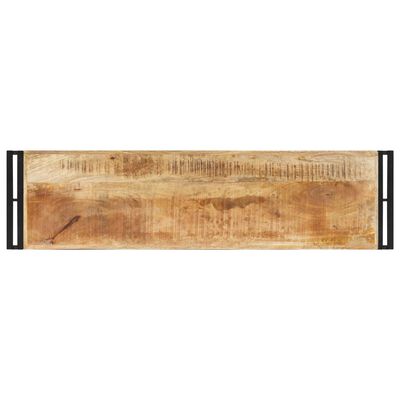 vidaXL Mesa consola de madera de mango rugosa 120x30x75 cm