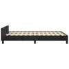 vidaXL Estructura de cama sin colch&oacute;n terciopelo negro 120x200 cm