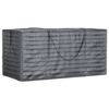 vidaXL Bolsas para cojines jard&iacute;n 2 uds polietileno negro 150x75x75 cm