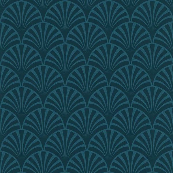 Noordwand Papel de pared couleurs & mati&egrave;res 20's Pattern Artdeco azul