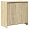 vidaXL Set de muebles de ba&ntilde;o 3 pzas madera contrachapada roble Sonoma