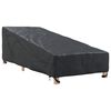 vidaXL Funda para muebles de exterior Negro 195 x 76 x 82 cm