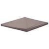 vidaXL Cubierta de gazebo Gris topo 300 x 300 cm Poli&eacute;ster y Acero