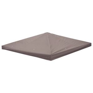 vidaXL Cubierta de gazebo Gris topo 300 x 300 cm Poli&eacute;ster y Acero