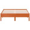vidaXL Estructura de cama sin colchón madera maciza marrón 120x190 cm