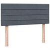 vidaXL Cama box spring con colch&oacute;n terciopelo gris oscuro 120x210 cm