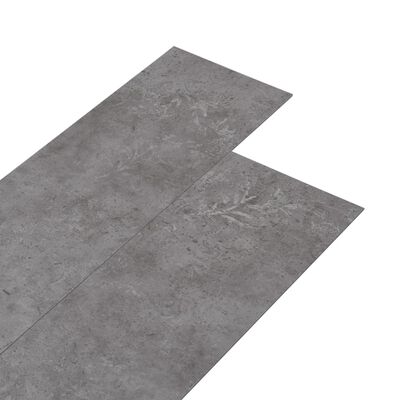 vidaXL Lamas para suelo PVC autoadhesivas 5,21 m² 2 mm gris hormigón