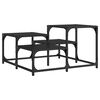vidaXL Mesa de centro madera de ingenier&iacute;a negro 68x68x40 cm